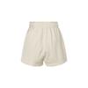 Nike Solid Color Lace-Up Brand Logo High-Waisted Shorts Women Shorts Off-White DV7915-901