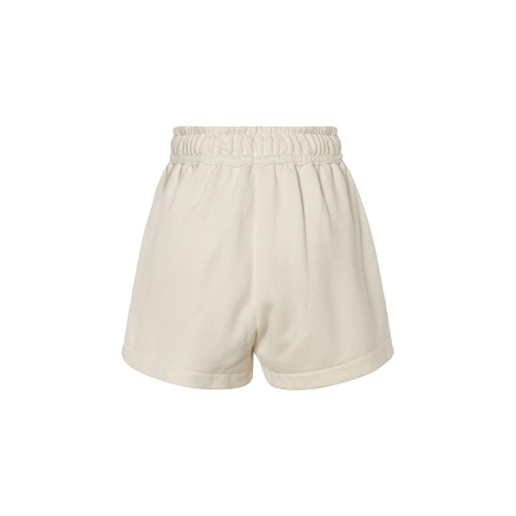 Nike Solid Color Lace-Up Brand Logo High-Waisted Shorts Women Shorts Off-White DV7915-901