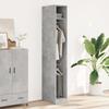 VidaXL Wardrobe Concrete Grey 30x50x200 Cm Engineered Wood 3307777