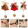 Festival Fabric Bells Hanging Decorations Christmas Tree Bell Ornament for Christmas Wedding Birthday Indoor and Outdoor