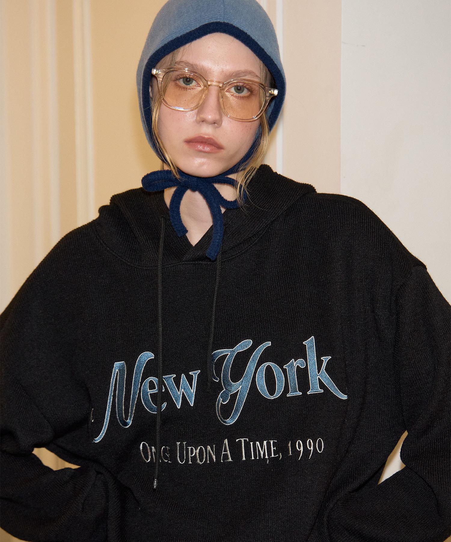 Salon De Yon New York Hood Knit_ Black