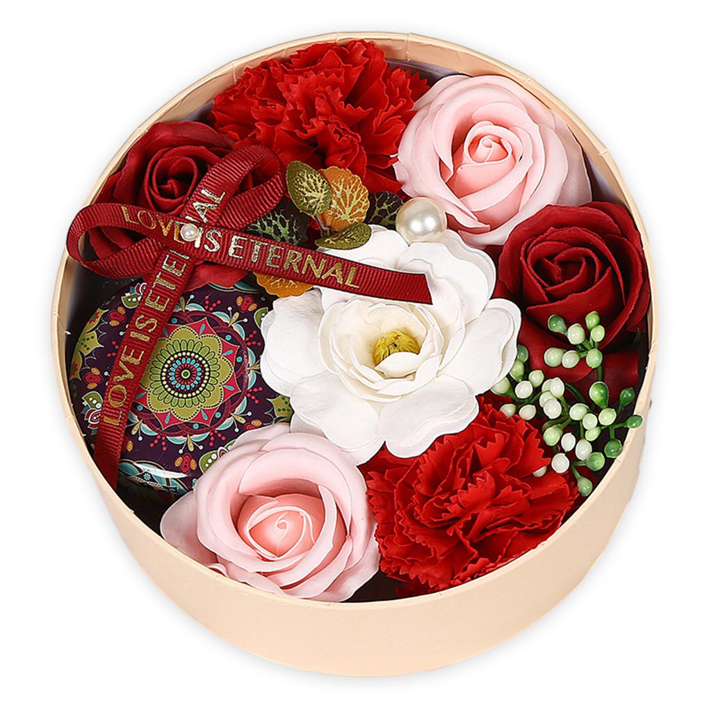 

Смешанный реалистичный цветок из мыла для элегантного домашнего декора, подарок, искусственный цветок, цветок из мыла