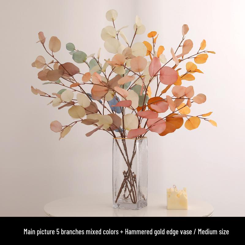 Autumn Colors Eucalyptus Dried Flower Ornaments for Living Room or Dining Table
