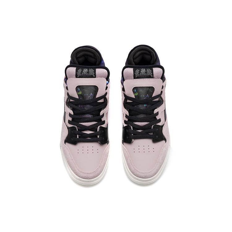 Li Ning Weigu Pro Non-Slip Wear-Resistant Lightweight Low-Top Skate Shoes Women Skate Shoes Black Pink AETR008-1