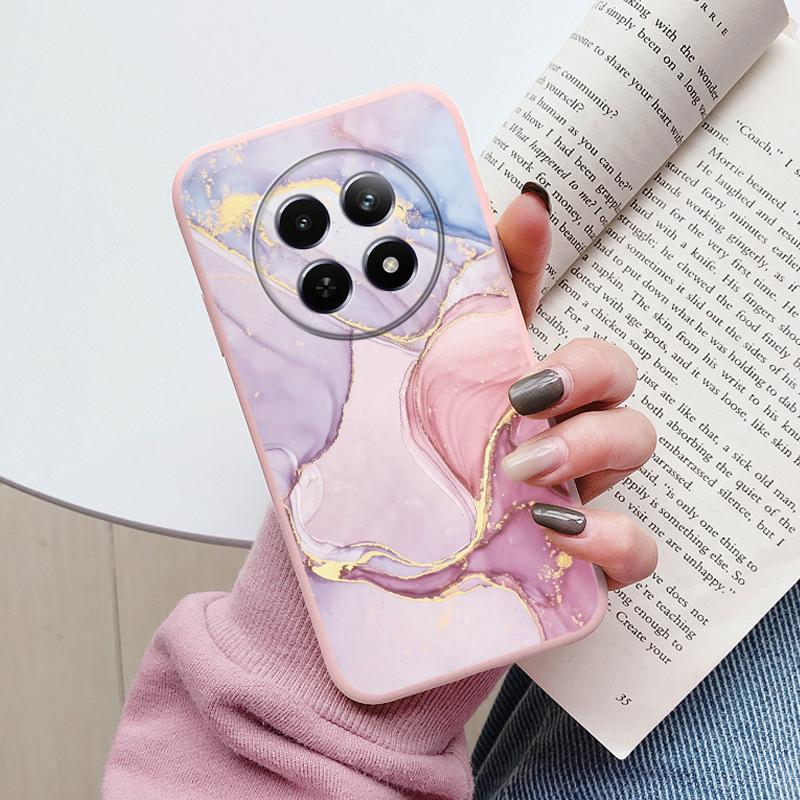 Luxury Case For Redmi 14C 4G 14R 5G A4 Note 14 Pro 5G Poco C75 Fundas Marble Art Pattern Soft TPU Protection Cover Shockproof