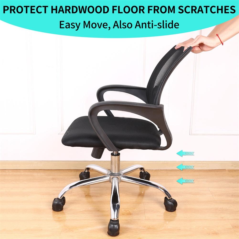 5pcs Wheel Covers Chair Cap Chair Wheel Stoppers Furniture Leg Floor Protection For Tables Cabinets Easy Installation