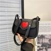 2025 Fashion Versatile Heart Patchwork Crossbody Bag - Summer Square Shoulder Style