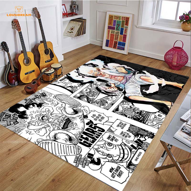 

Аниме Манга Белые Волосы Gear 5 Ковер Для Ванной Комнаты Мультфильм Коврик