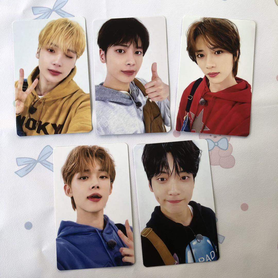 

[USED] TXT HAPPY TOGETHER QUIZ fc trading cards MOA all 5 cards