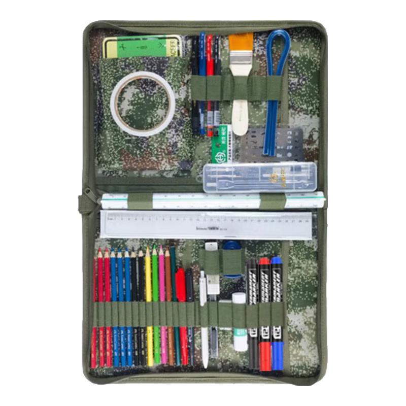 Tactical Topography Map Plotting Tool Set with Starry Sky Pen Clip