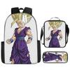 Dragon Ball Dragon Ball Student School Bag Cartoon Backpack Crossbody Bag Pencil Bag Waterproof Three-piece School Bag