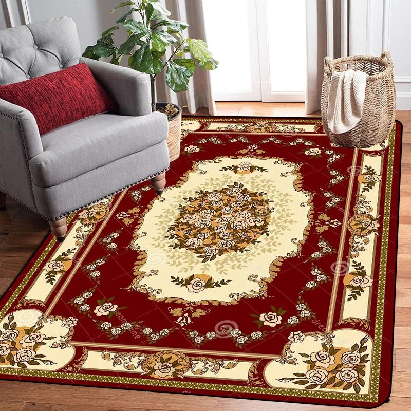 

large size large carpet raditional Oriental Vintage Area Rug Nordic floor mats European door area old printed carpet modern 40cm by 60cm