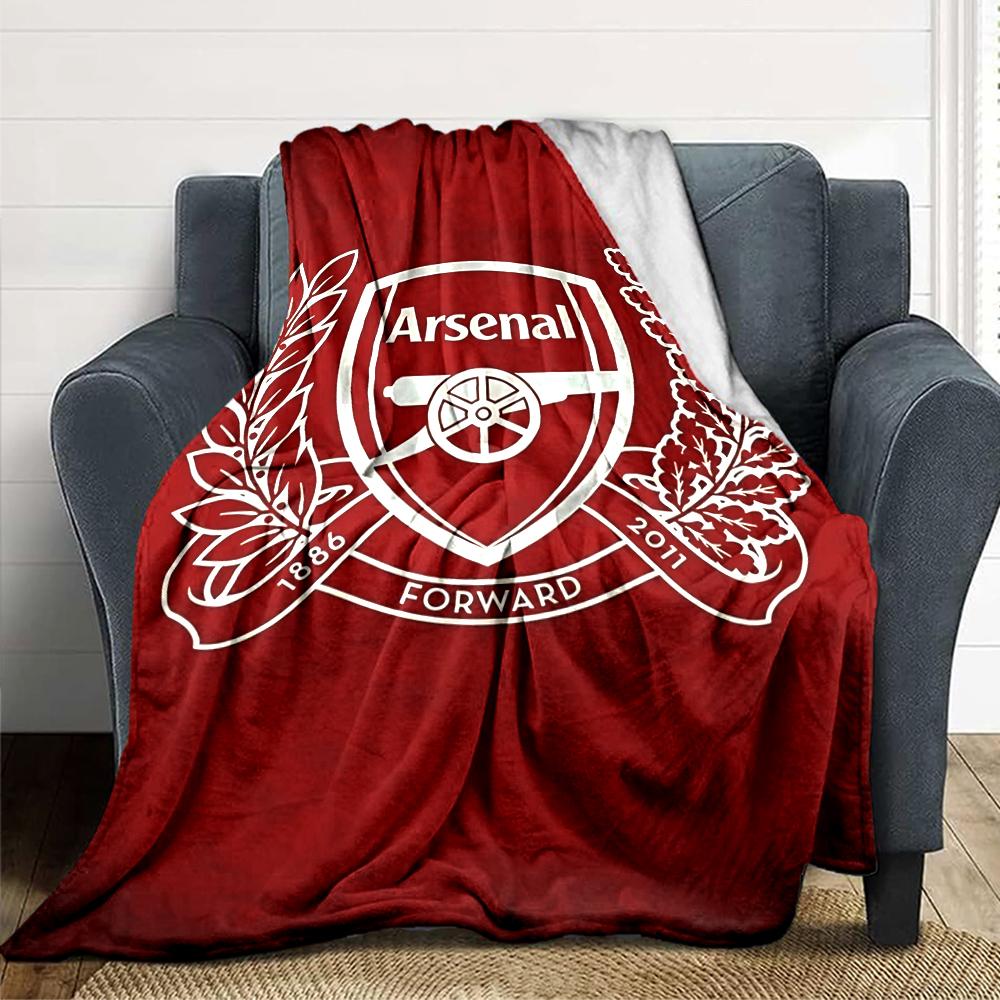 Arsenal Crest Blankets Flannel Printed Breathable Warm Throw Blanket for Home Office Bedspreads 0708a33