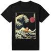 Japanisches lustiges Meerschweinchen Kanagawa Surfwelle T-Shirts Baumwolle Humor Streetwear T-Shirt Kurzarm Unisex Lockere Kleidung