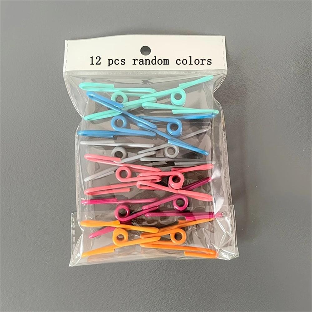 12pcs Durable Multi-Purpose Steel Clips for Sealing Food Bags Chips& More,Easy To Clean Kitchen & Dining Accessories