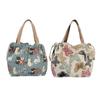 Large Capacity Drawstring Canvas Handbag INS Women's Tote Bag Japanese Style Lunch Bag for School