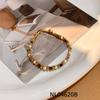 Handmade Floral Pearl Bracelet Women With Freshwater 18K Gold Plated Alloy Sweet Elegant Jewelry Accessory