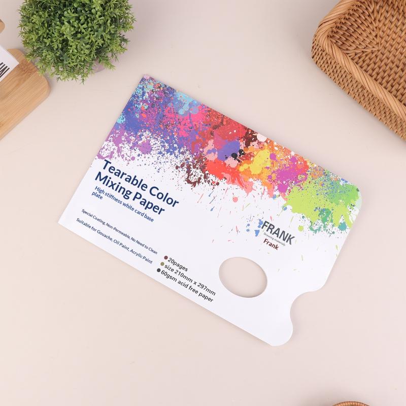 Disposable Tear Off Palette Paper Pad Paint Palette for Artists Watercolor Oil Acrylic Gouache Painting Supplies