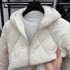 2025 Men's Hooded Winter Cotton Jacket - Solid Color, Warm, Casual, High Quality