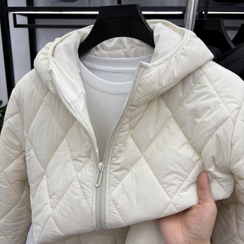 2025 Men's Hooded Winter Cotton Jacket - Solid Color, Warm, Casual, High Quality