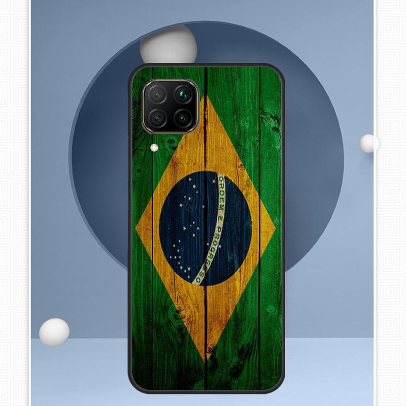 Brazil Brazilian Flag For Huawei P30 P60 Pro P20 P40 Lite Nova 9 10 SE 12s 12i 11i 8i Y91 Y60 Y70 Y72 Y90 Y61 Case
