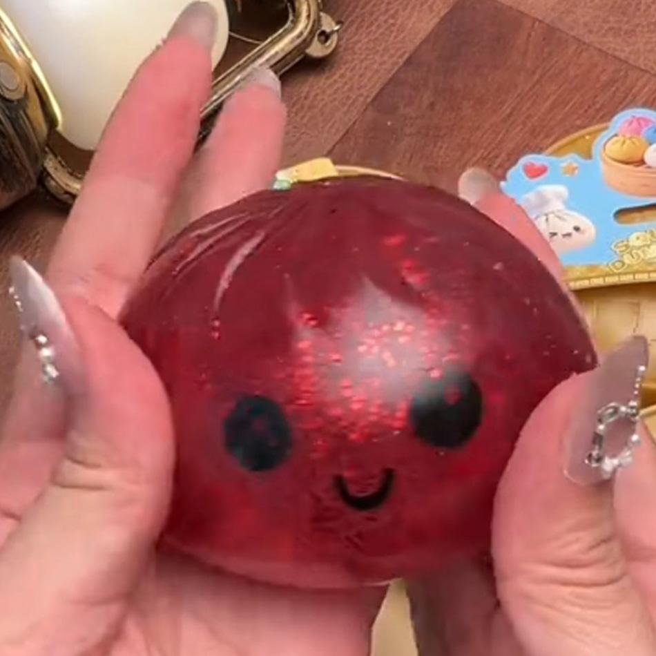 Simulation Flash Dumpling Squishies Pressure Ball Toy for Office And Home Decor Ideal for Adults On Birthdays Children Gift