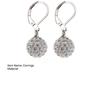Earrings Rhinestones Inlaid Exquisite Metal Round Ball Dangle Huggie Earrings for Party