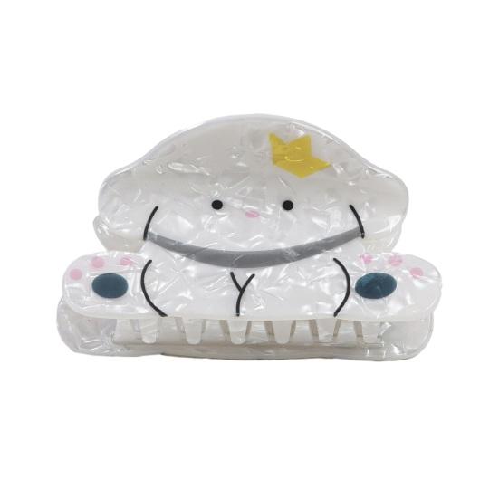 Yousheng Hair Claw Cartoon Cat Puppy Shape Back Head Shower Clip Strong Grip Medium Size Shark Hair Claw Versatile Hair