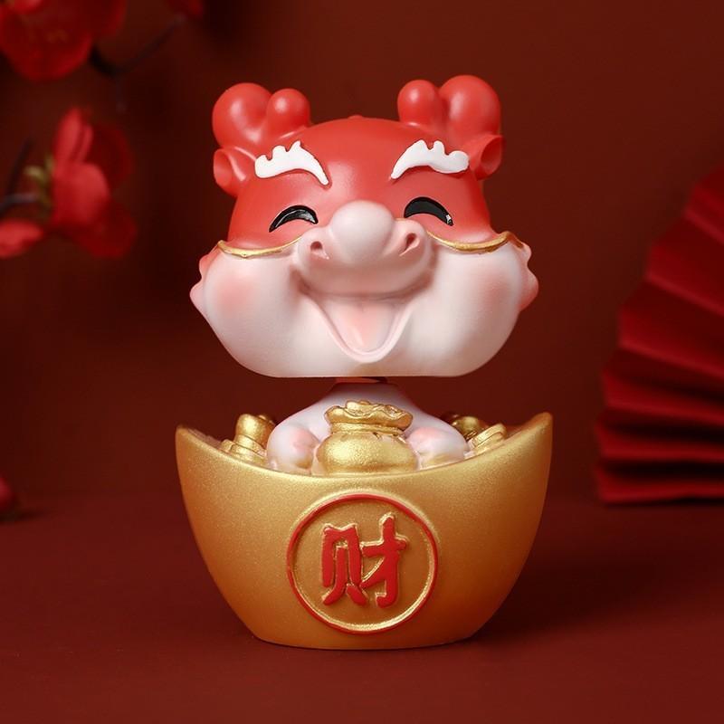 Cute Chinese Lucky God Car Hanging Ornament Prosperity And Wealth Charm