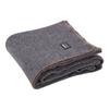 Wool Camping Blanket 64" x 88" Warm for Camping Hiking Travel Dark Grey