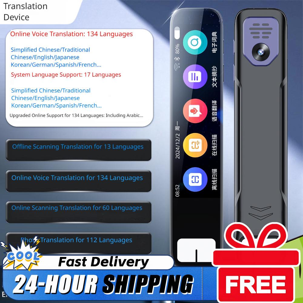 Translation Pen Real Time Intelligent Text Scanning Point Reading Learning Smart Voice Translator Device for Travel Learning