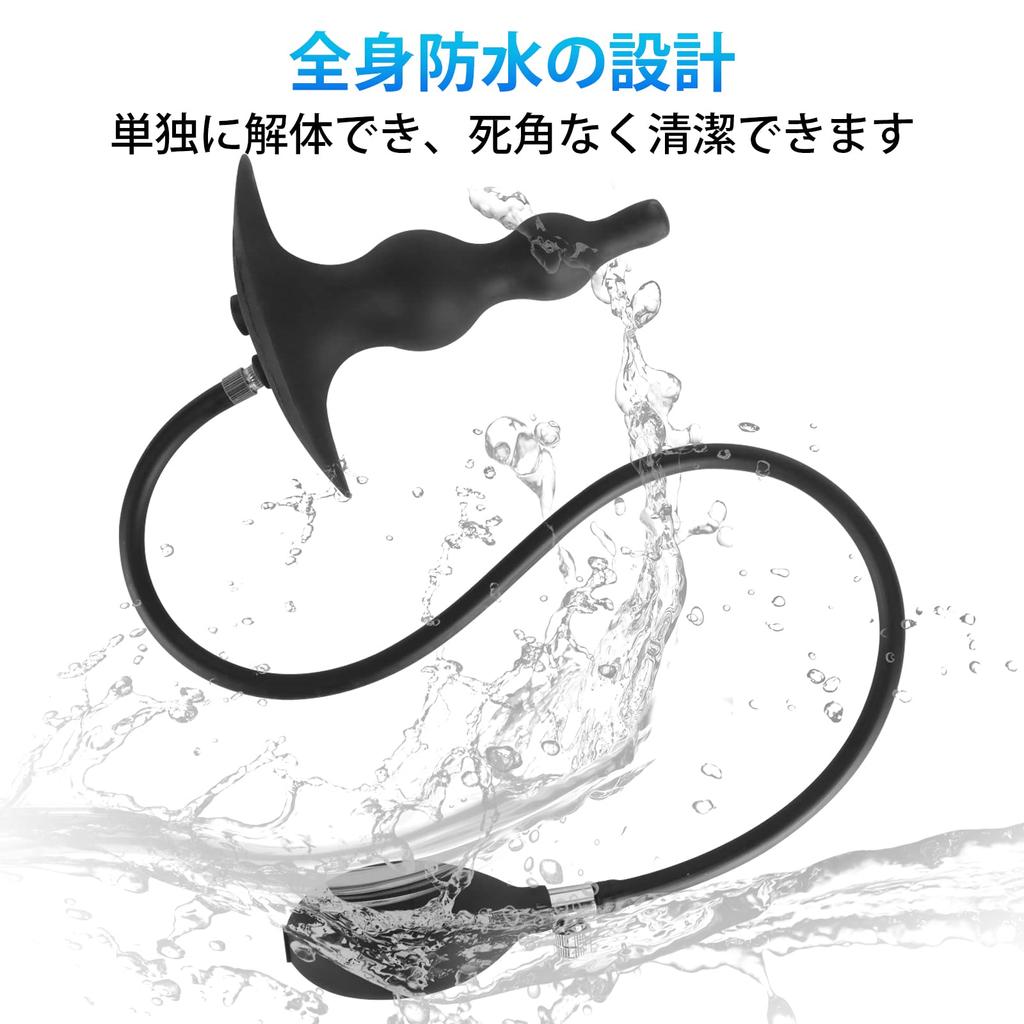 Ninonly Anal Multipurpose Anal Air Pump Anal Anal 2 Nozzles Safety Unisex Plug, Cleaner, Goods, Type, Cleaning, Development, Included, Silicone,