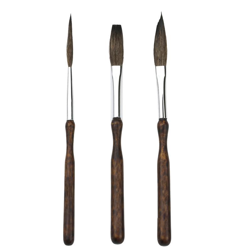 

CYCLI-Professional Striping Brush Kit(3 Pcs), Long Liner, Script& Scroll Rigger Brushes For Pinstripe Projects