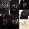Gioielli Retrò Diamante Stella Amore Perla Catena Frangia Spille Eleganti Abbigliamento Donna Decorazioni Accessori Ciondolo Borsa Spille Completo Regalo