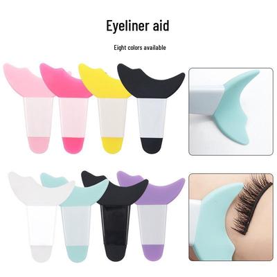 Multifunktionales Silikon-Augen-Make-up-Tool für Eyeliner-, Lidschatten- und Mascara-Anwendung