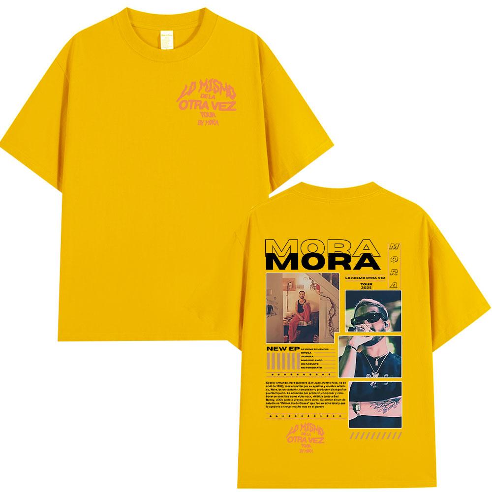 Mora Lo Mismo Dela Otra Vez Tour 2025 Album T Shirt Unisex Women Clothing Hip Hop Fashion Short Sleeve Oversized Tshirt Streetwear