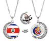 2026 World Cup Flag Emblem Double-Sided Crescent Pendant Necklace