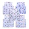 LuvLap Baby Boys & Girls Regular Fit Cotton Sleeveless Jhabla Set, Soft Muslin Fabric, Breathable Everyday Wear, 5 PCS