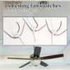 A84X-3 Pcs Ze-208S E89885 3 Speed 4 Wire Pull Chain Switch Ceiling Fan Light Switch Replacement Part
