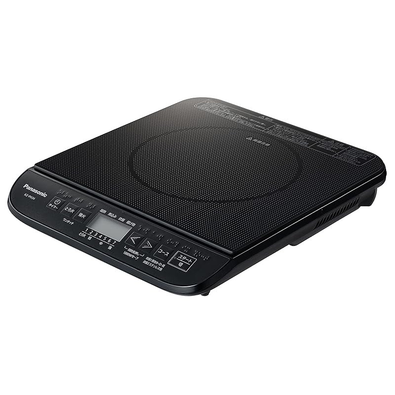 

panasonic IH cooking heater IH stove 1400W made in Japan tabletop 7-step firepower adjustment Quiet design black KZ-PH34-K