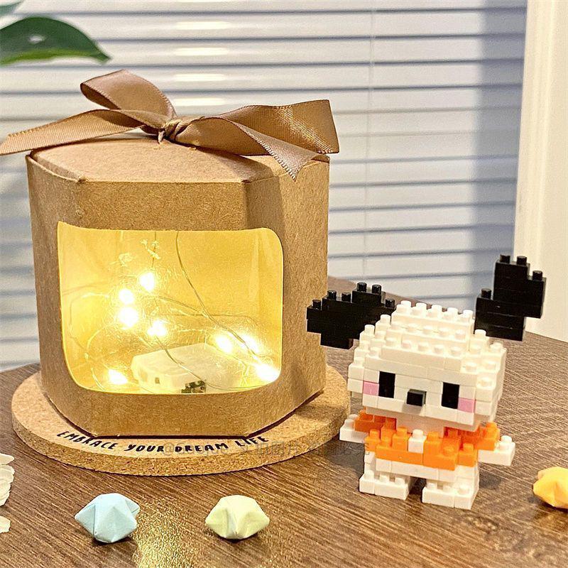 Small Particle Building Blocks - Educational Puzzle Figures & Ornaments for Kids' Birthday Gifts