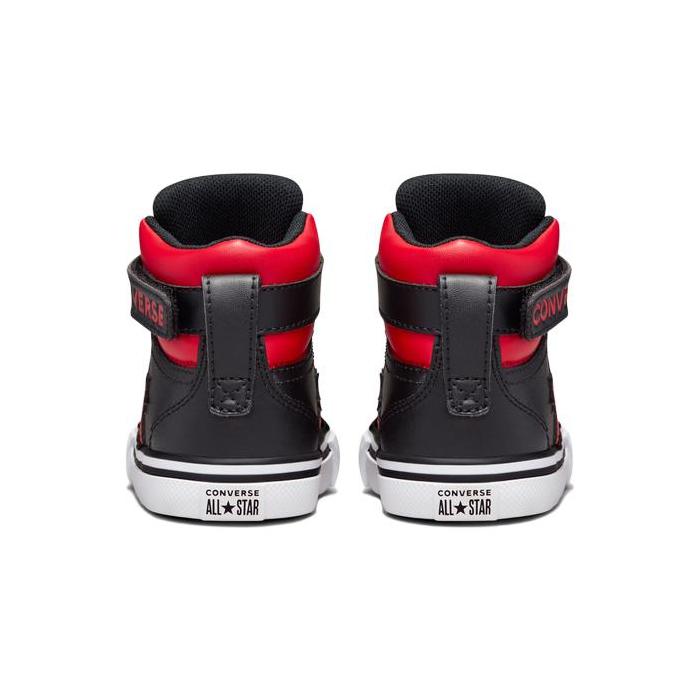 Converse Pro Blaze Strap Varsity High Top Skateboard Shoes Black Red Infant And Toddler