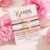 5 Colored Rope Woven Heart Multi-Layer Wristbands for Mother's Day Card Gifts Suitable for Holiday Wearing