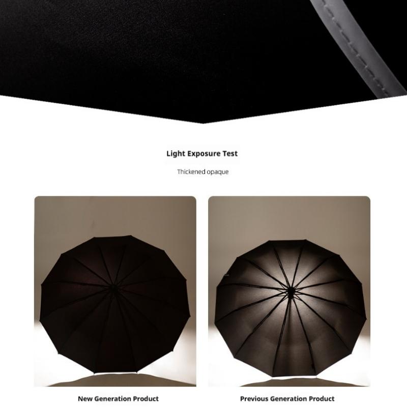 Fully Automatic Sun Protection Umbrella Folding Waterproof Umbrella With LED Flashlight UV Sunshade Rainproof Wind Resistance