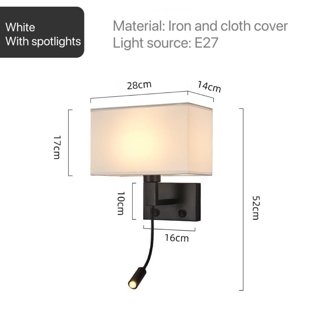 E27 Auduma Sienas Lampa LED Prožektors