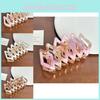 Chic Acetate Hair Claw Clip With Trendy Line Patterns In Vibrant Colors Women For