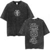 Magliette Lavate Anime Fullmetal Alchemist Edward Elric Alphonse Elric T-Shirt Uomo Donna Moda Casual Magliette Oversize Top