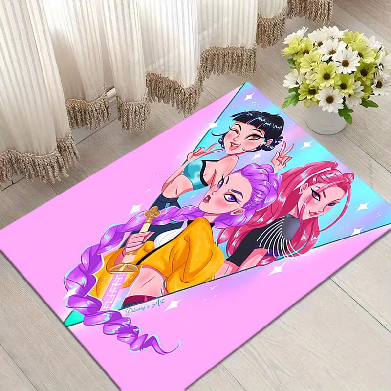 Fantasy Girls Style Crystal Velvet Rug, Soft Anti‑Slip Crystal Velvet Carpet for Living Room Bedroom Home Decor