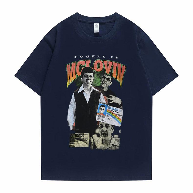 Mclovin Superded Herren Baumwoll-T-Shirt Sommer Herren Damen Harajuku Kurzarm Lustiges Geburtstagsgeschenk für Mann Print Kunst T-Shirts Oberteile