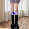 Y2K Winter Leg Warmers Women Girls Japanese Solid Color Wool Knitted Long Socks Fashion Soft Comfortable Warm Cotton Stockings